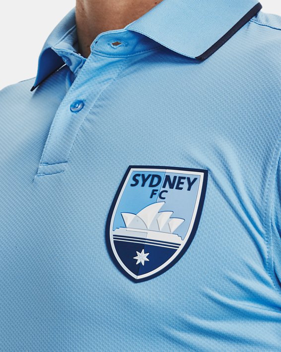 Men's SFC 21/22 Media Polo in Blue image number 3